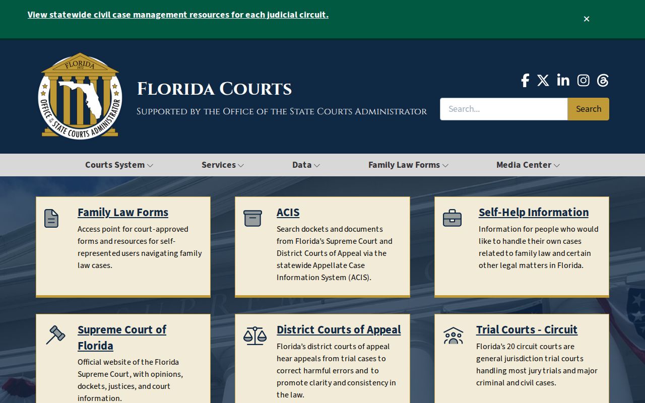 Pinellas Park residents directory Florida courts gateway